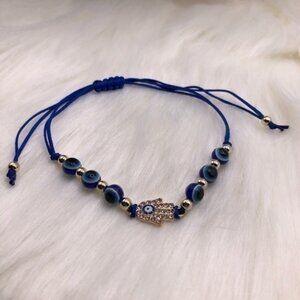 Evil Eye/Hamsa/Mal de ojo bracelet or optimal anklet-❤️B5